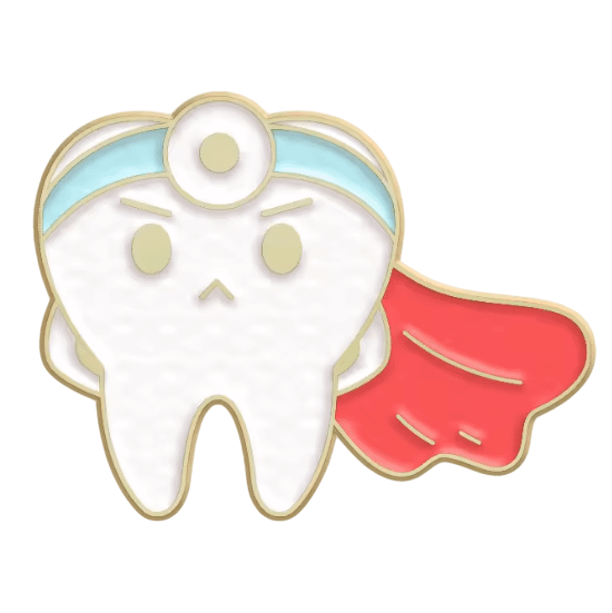 Superhero Tooth Pin